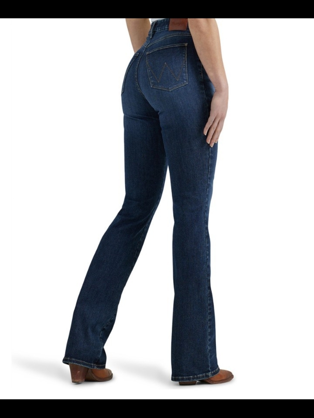 Wrangler Women's Dark Blue Flare Jeans